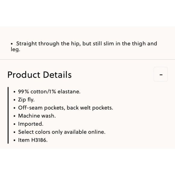 J.CREW Pants Men 33 x 30 Straight Fit Chino NEW Beige Cotton Blend H3186 - Picture 15 of 15